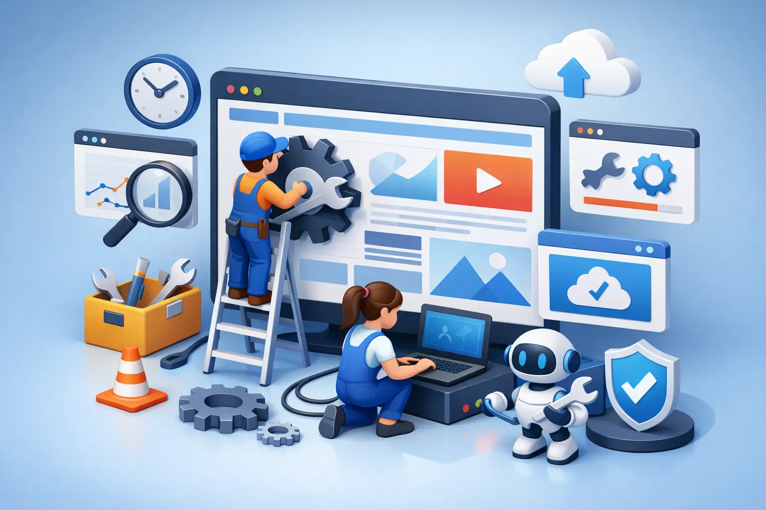 Hoe werkt website onderhoud voor je bedrijf?