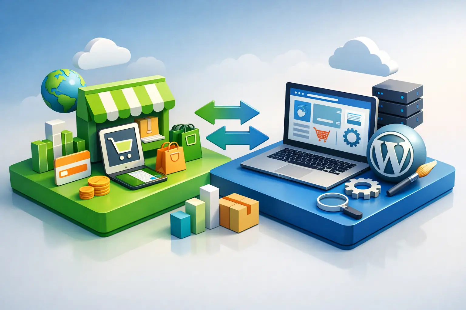 Shopify of WordPress webshop voor uw groei