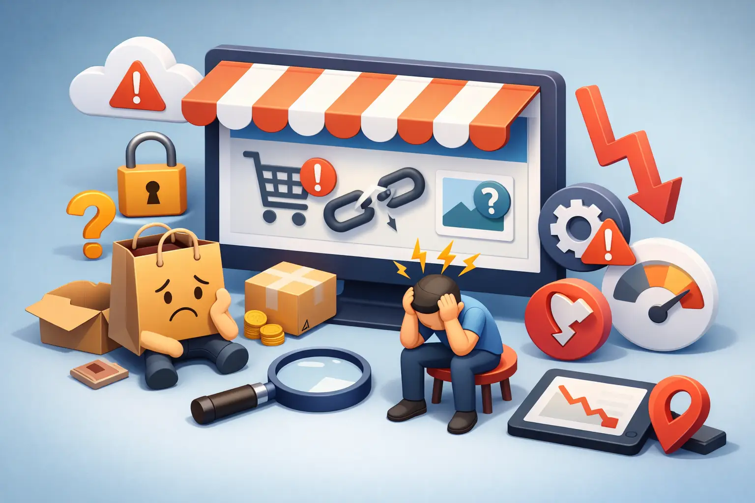 Waarom werkt mijn webshop niet? 9 oorzaken