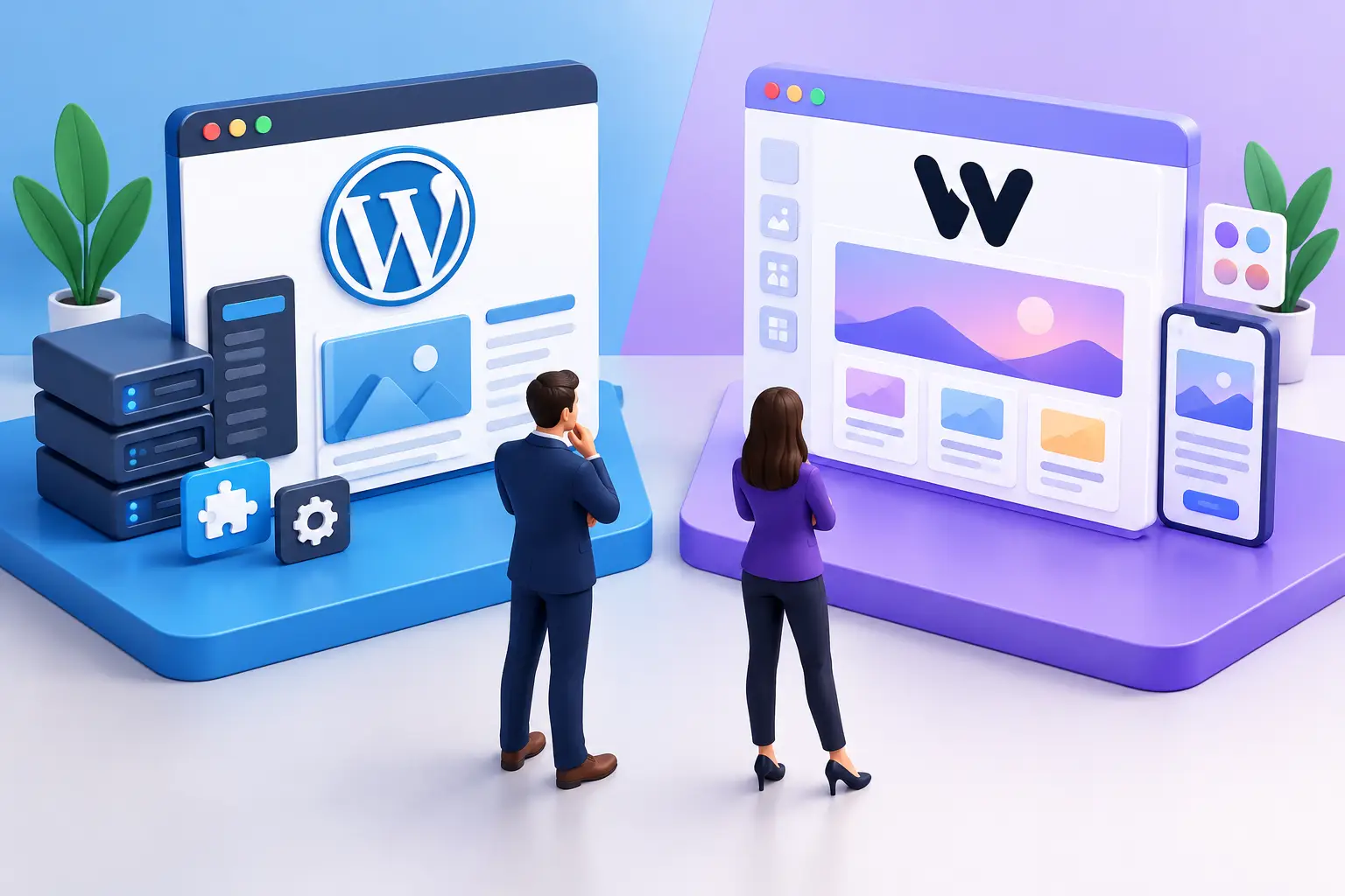 WordPress versus Wix voor bedrijven vergeleken